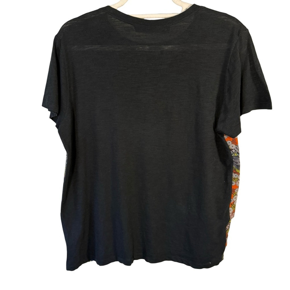 Proenza Schouler Black and Multicolour Patterned Top Size S Silk Cotton Luxury - Picture 2 of 10